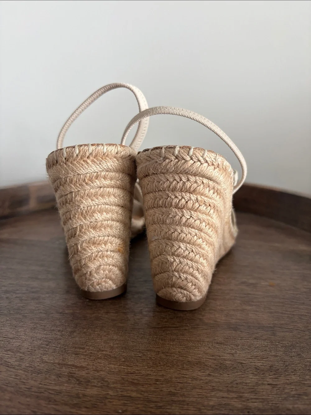 Steve Madden Neutral Snake-Print Espadrille Wedge Sandals